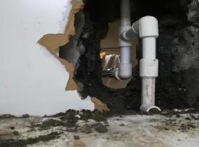 东方厨房下水管道漏水检测